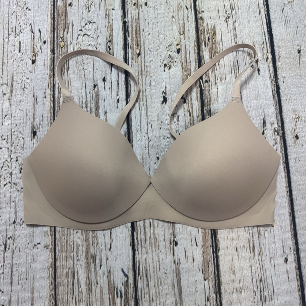 EBY Womens 34C 3D Precision Molded T-shirt Bra Beige Nude